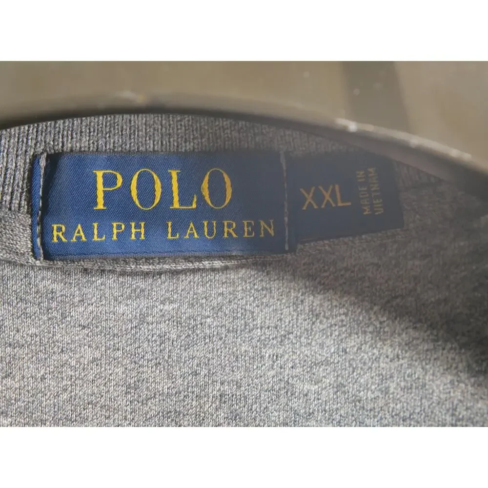 Polo Ralph Lauren Men's 2XL Grey Classic Fit Short Sleeve Polo Shirt Casual Work